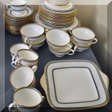 P02. Wedgwood Colonnade china. 68 pieces.